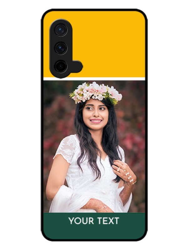 Custom Oneplus Nord CE 5G Photo Printing on Glass Case  - Love You Design