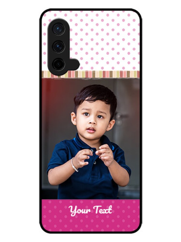 Custom Oneplus Nord CE 5G Photo Printing on Glass Case  - Cute Girls Cover Design