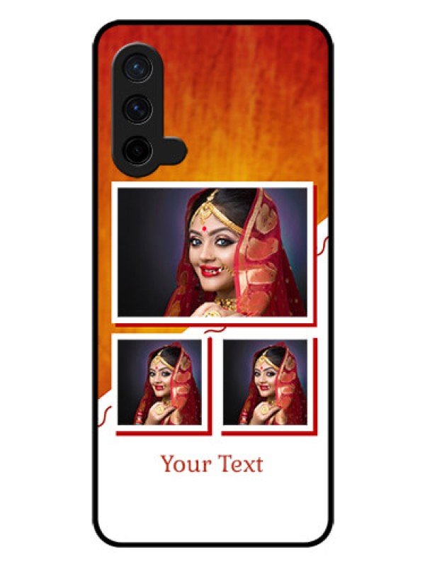 Custom Oneplus Nord CE 5G Custom Glass Phone Case  - Wedding Memories Design