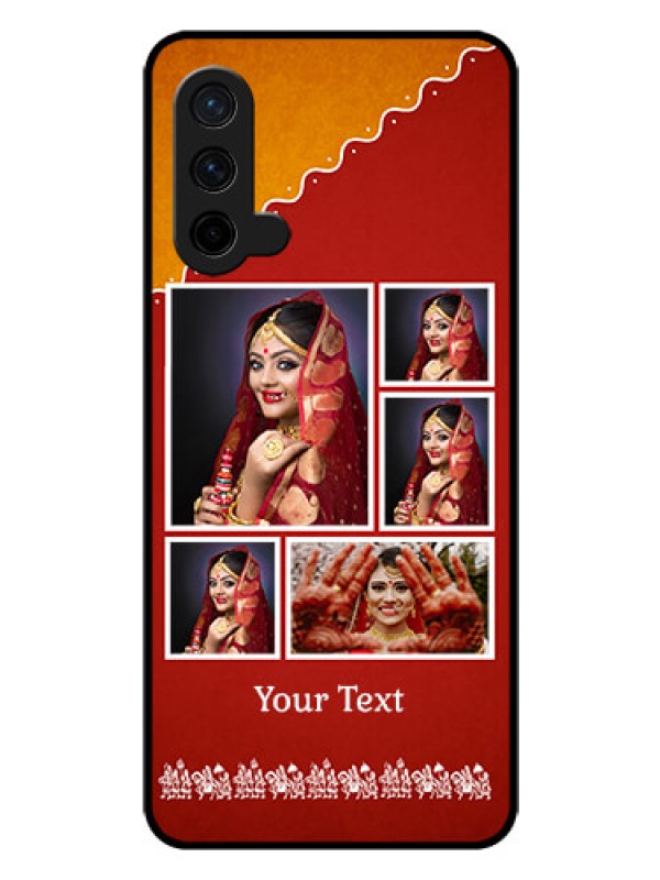 Custom Oneplus Nord CE 5G Personalized Glass Phone Case  - Wedding Pic Upload Design