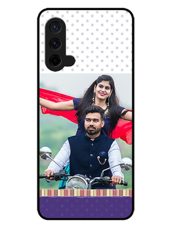 Custom Oneplus Nord CE 5G Photo Printing on Glass Case  - Cute Family Design
