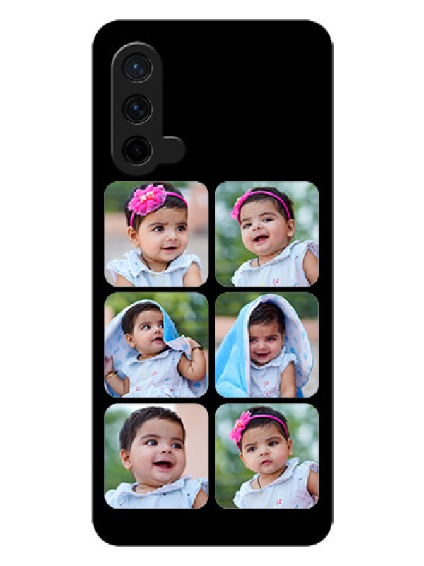 Custom Oneplus Nord CE 5G Photo Printing on Glass Case  - Multiple Pictures Design