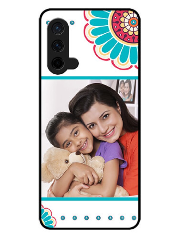 Custom Oneplus Nord CE 5G Custom Glass Phone Case  - Flower Design