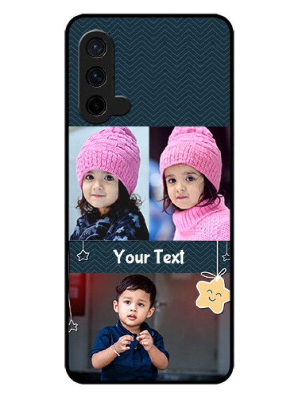 Custom Oneplus Nord CE 5G Custom Glass Mobile Case  - Hanging Stars Design