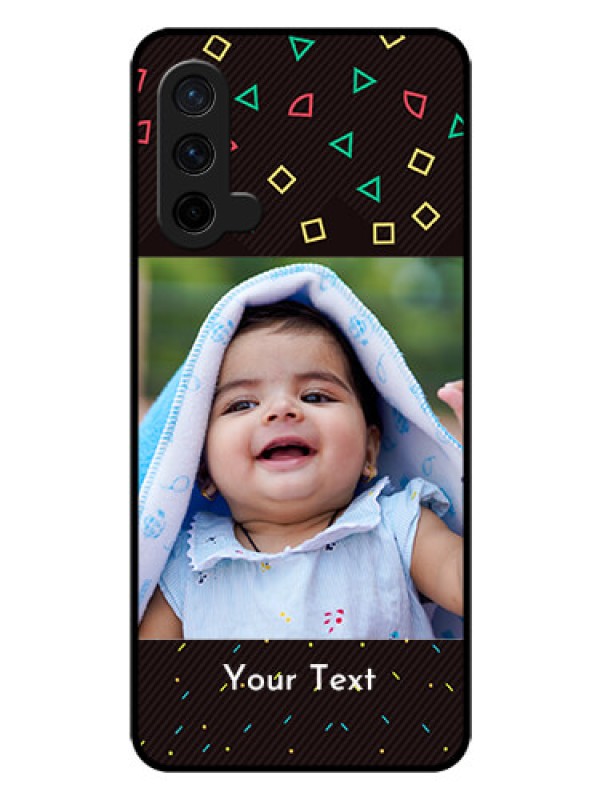 Custom Oneplus Nord CE 5G Custom Glass Phone Case  - with confetti birthday design