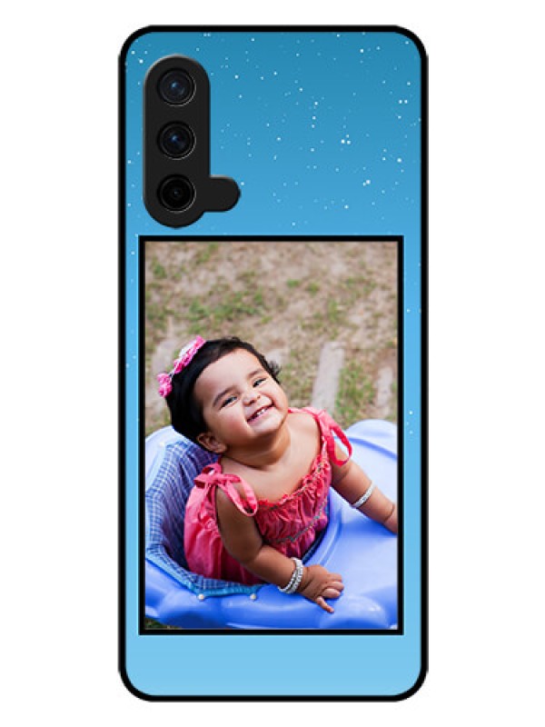 Custom Oneplus Nord CE 5G Custom Glass Mobile Case  - Wave Pattern Colorful Design