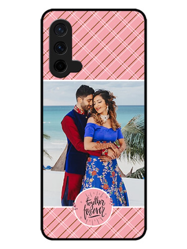 Custom Oneplus Nord CE 5G Personalized Glass Phone Case  - Together Forever Design