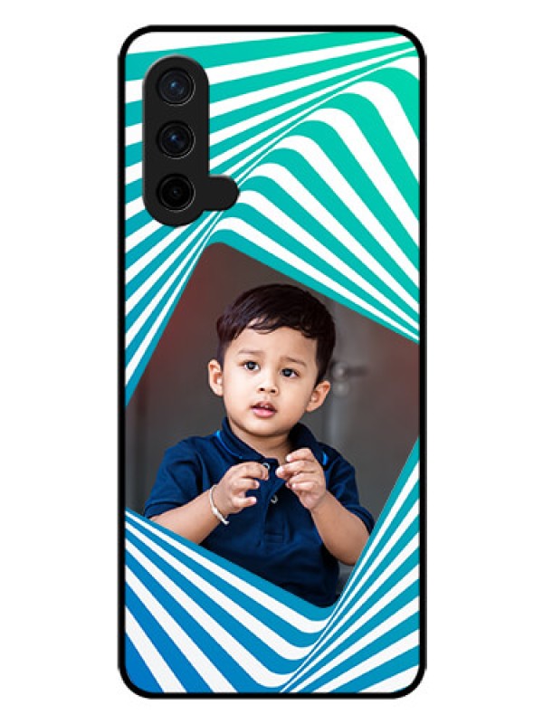 Custom Oneplus Nord CE 5G Personalized Glass Phone Case  - Abstract Spiral Design