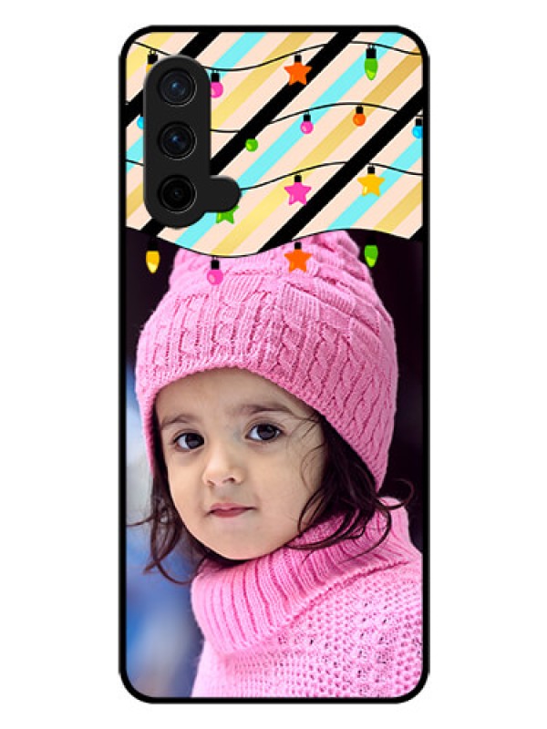 Custom Oneplus Nord CE 5G Custom Glass Mobile Case  - Lights Hanging Design