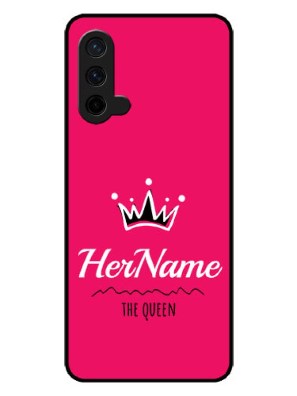 Custom Oneplus Nord CE 5G Glass Phone Case Queen with Name