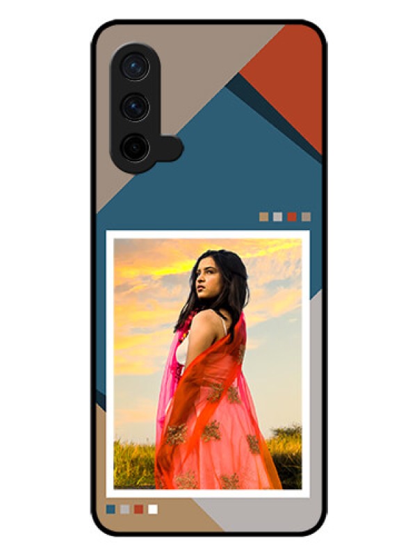 Custom OnePlus Nord CE 5G Personalized Glass Phone Case - Retro color pallet Design