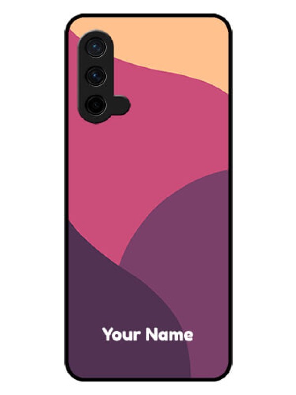 Custom OnePlus Nord CE 5G Custom Glass Phone Case - Mixed Multi-colour abstract art Design