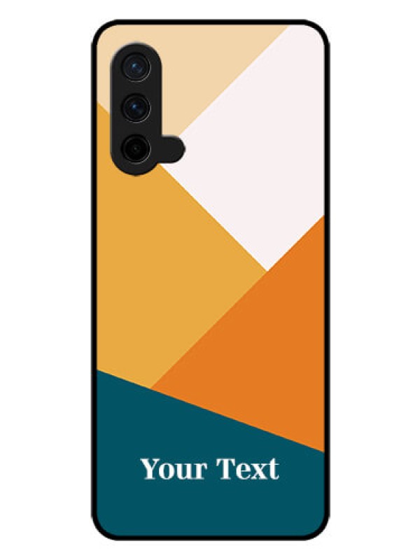 Custom OnePlus Nord CE 5G Personalized Glass Phone Case - Stacked Multi-colour Design