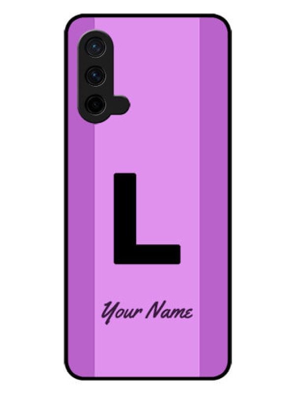 Custom OnePlus Nord CE 5G Custom Glass Phone Case - Tricolor custom text Design