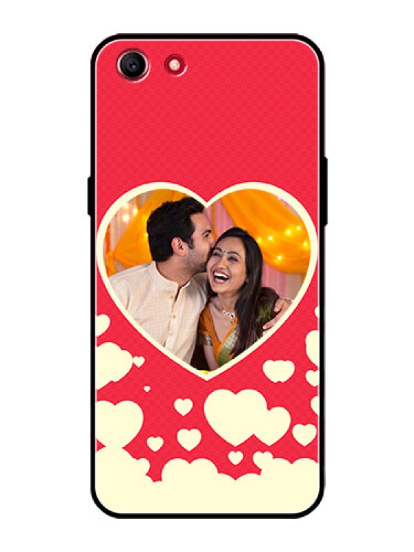 Custom Oppo A1 Custom Glass Mobile Case  - Love Symbols Phone Cover Design