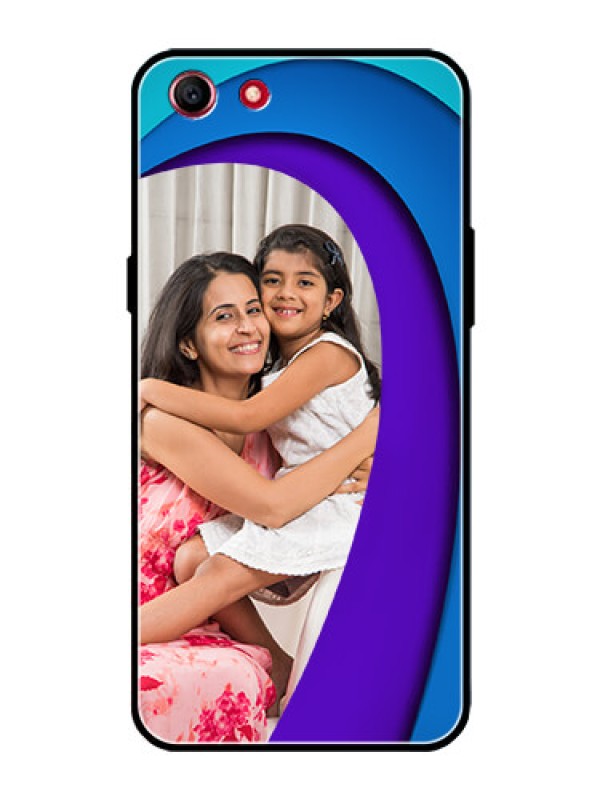 Custom Oppo A1 Photo Printing on Glass Case  - Simple Pattern Design