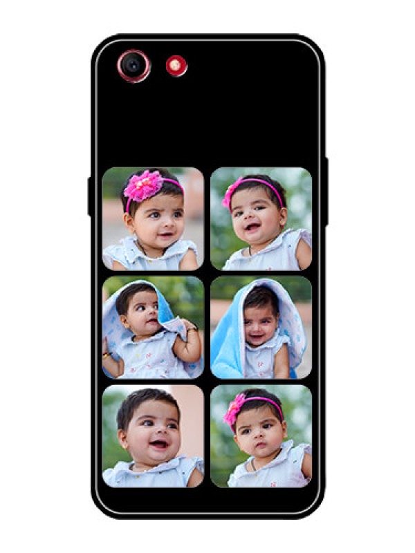 Custom Oppo A1 Photo Printing on Glass Case  - Multiple Pictures Design