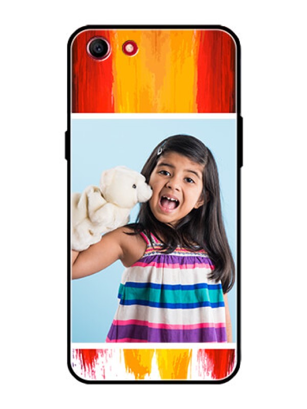 Custom Oppo A1 Personalized Glass Phone Case  - Multi Color Design