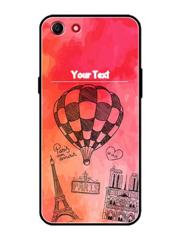 Custom Oppo A1 Custom Glass Phone Case  - Paris Theme Design