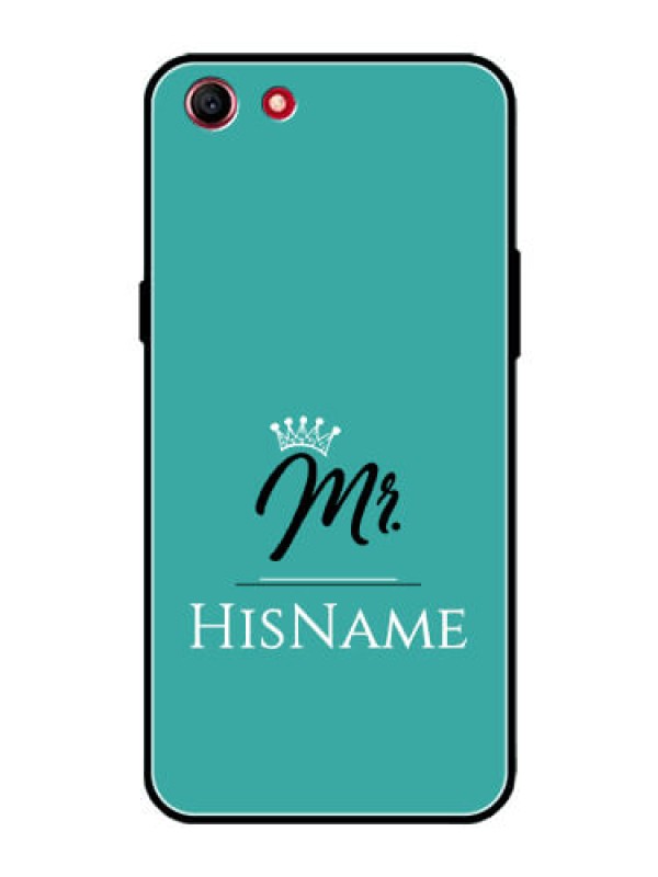 Custom Oppo A1 Custom Glass Phone Case Mr with Name