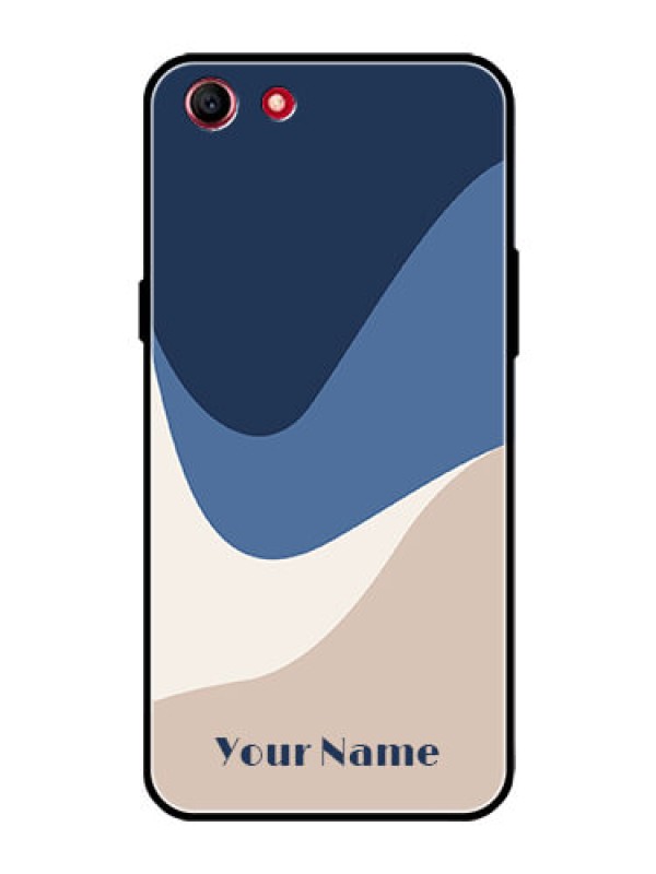 Custom Oppo A1 Custom Glass Phone Case - Abstract Drip Art Design