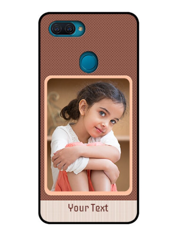 Custom Oppo A12 Custom Glass Phone Case  - Simple Pic Upload Design