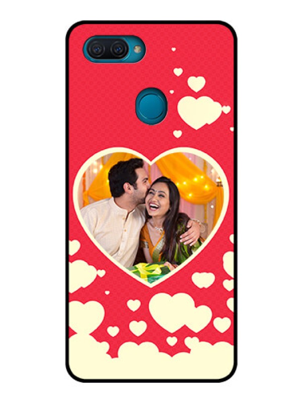 Custom Oppo A12 Custom Glass Mobile Case  - Love Symbols Phone Cover Design