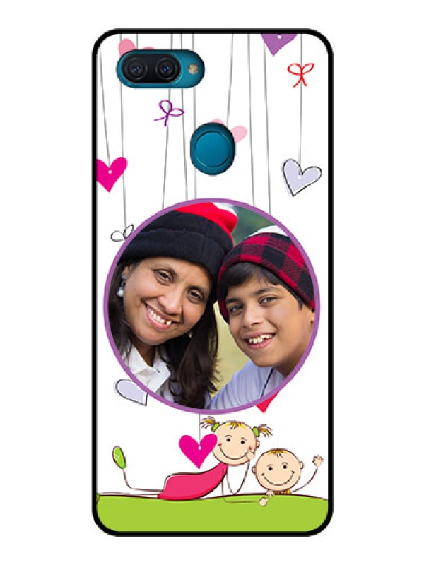 Custom Oppo A12 Photo Printing on Glass Case  - Cute Kids Phone Case Design