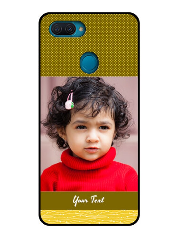 Custom Oppo A12 Custom Glass Phone Case  - Simple Green Color Design