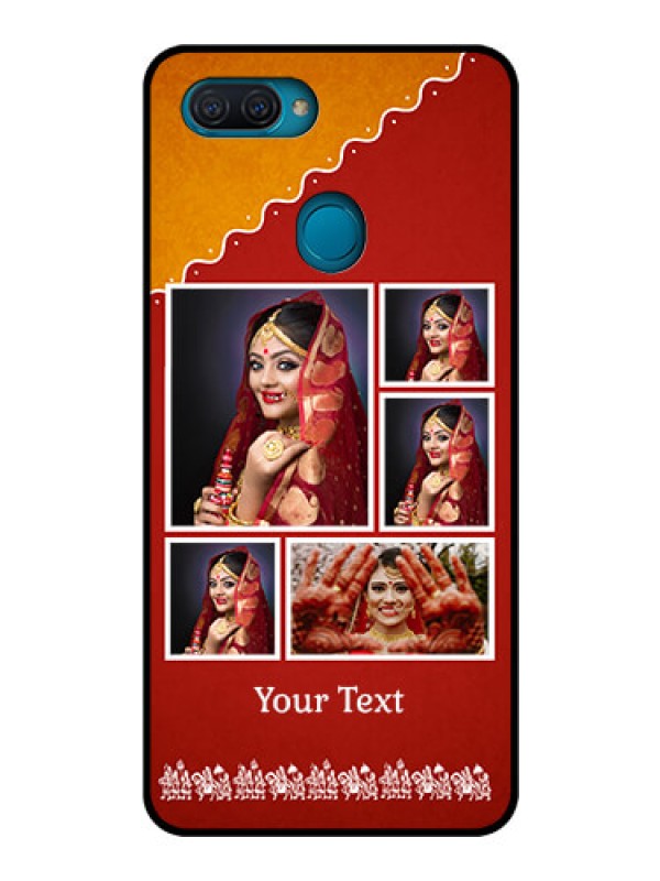 Custom Oppo A12 Personalized Glass Phone Case  - Wedding Pic Upload Design