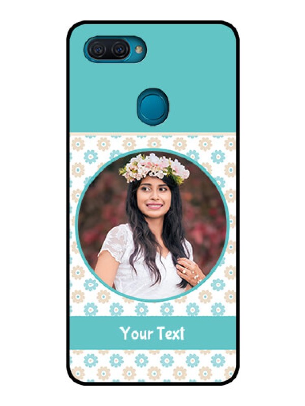 Custom Oppo A12 Custom Glass Mobile Case  - Beautiful Flowers Design