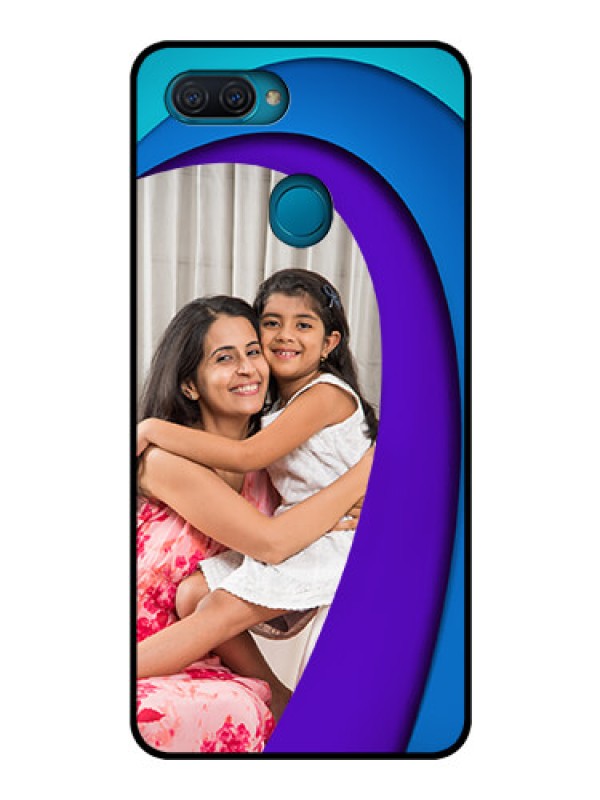 Custom Oppo A12 Photo Printing on Glass Case  - Simple Pattern Design