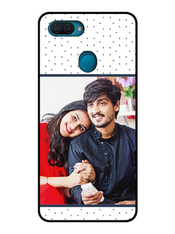 Custom Oppo A12 Personalized Glass Phone Case  - Premium Dot Design