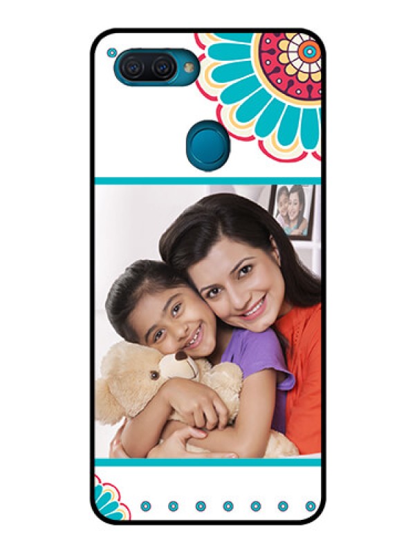 Custom Oppo A12 Custom Glass Phone Case  - Flower Design