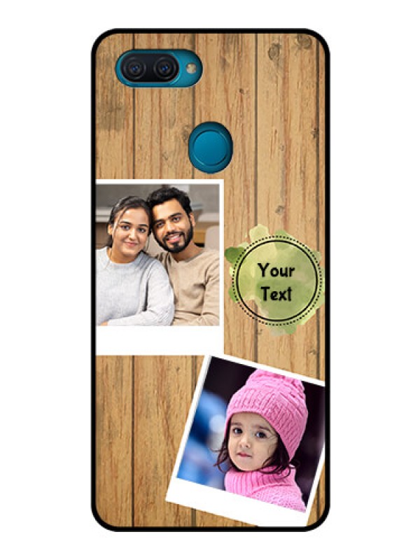 Custom Oppo A12 Custom Glass Phone Case  - Wooden Texture Design