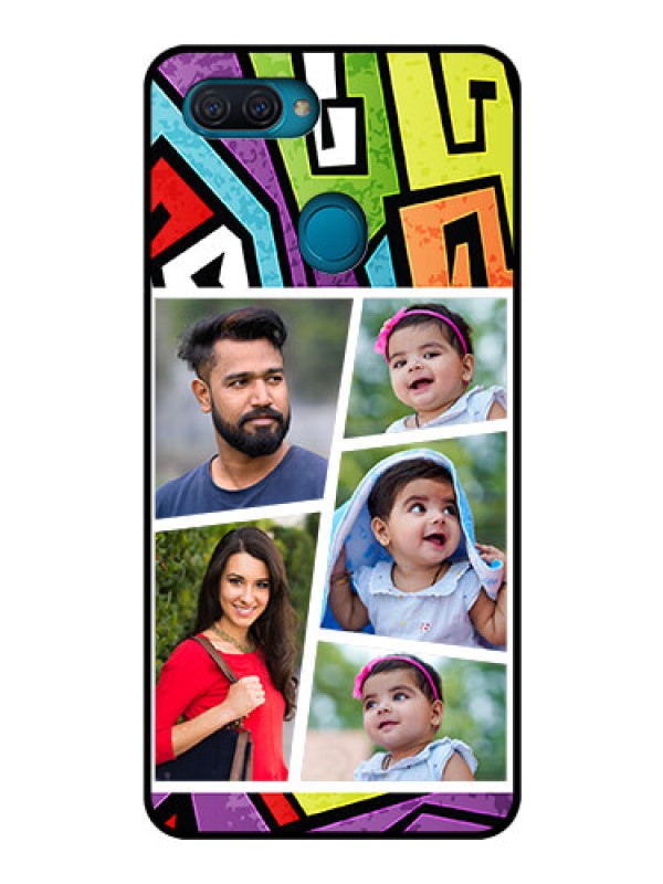 Custom Oppo A12 Custom Glass Phone Case  - Graffiti pattern Design