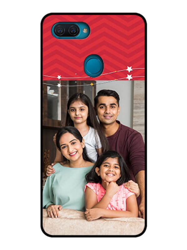 Custom Oppo A12 Personalized Glass Phone Case  - Happy Family Design