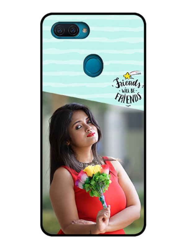 Custom Oppo A12 Custom Glass Phone Case  - Friends Picture Icon Design