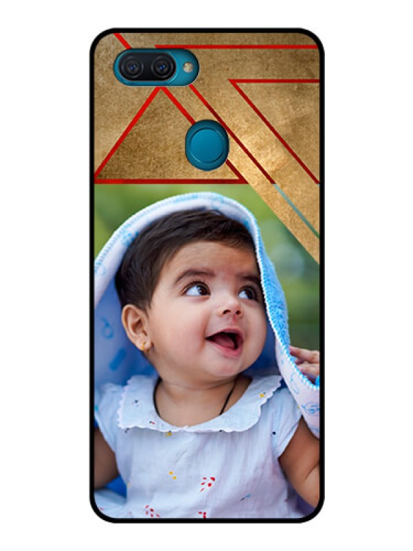 Custom Oppo A12 Personalized Glass Phone Case  - Gradient Abstract Texture Design