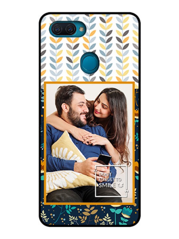 Custom Oppo A12 Custom Glass Mobile Case  - Pattern Design