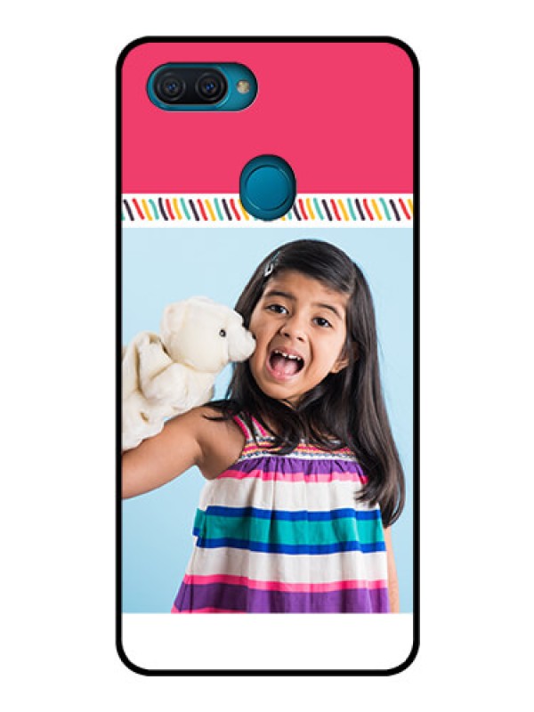 Custom Oppo A12 Personalized Glass Phone Case  - Line art design