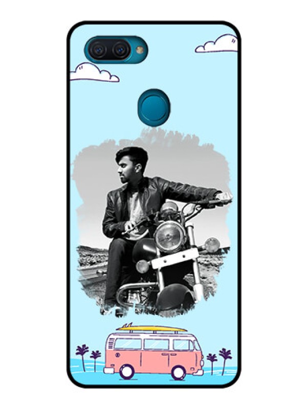 Custom Oppo A12 Photo Printing on Glass Case  - Travel & Adventure Design