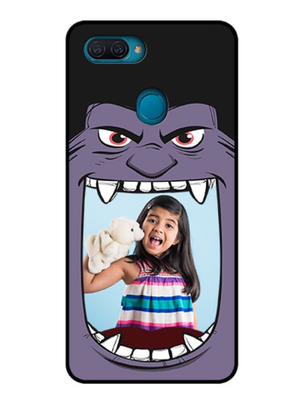 Custom Oppo A12 Custom Glass Phone Case  - Angry Monster Design