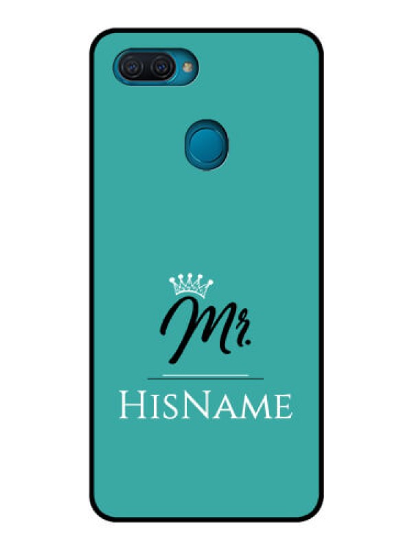 Custom Oppo A12 Custom Glass Phone Case Mr with Name
