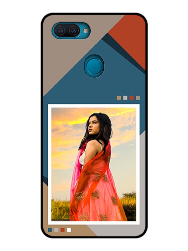 Custom Oppo A12 Personalized Glass Phone Case - Retro color pallet Design