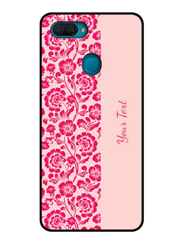 Custom Oppo A12 Custom Glass Phone Case - Attractive Floral Pattern Design