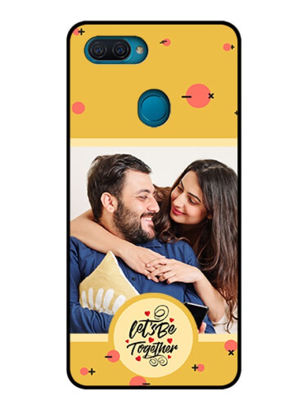Custom Oppo A12 Photo Printing on Glass Case - Lets be Together Design