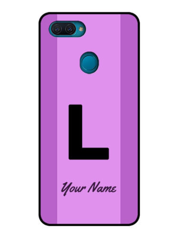 Custom Oppo A12 Custom Glass Phone Case - Tricolor custom text Design