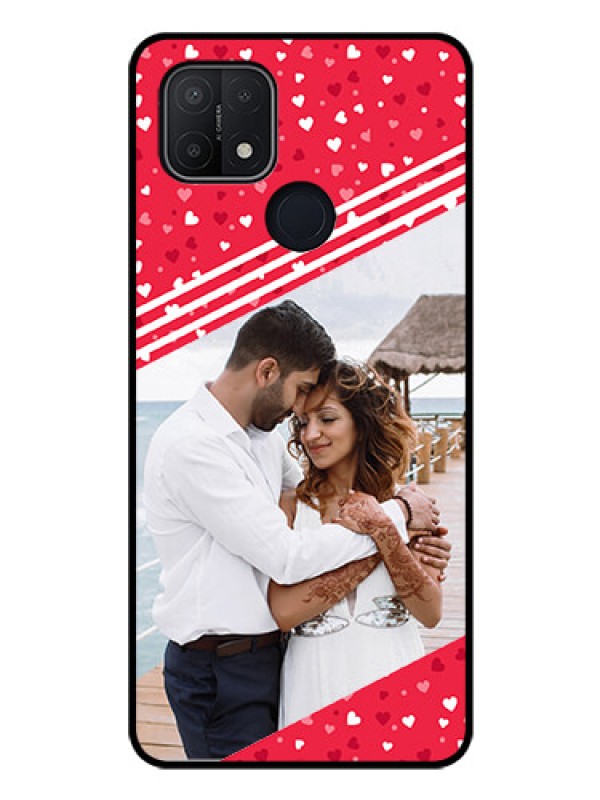 Custom Oppo A15 Custom Glass Mobile Case - Valentines Gift Design