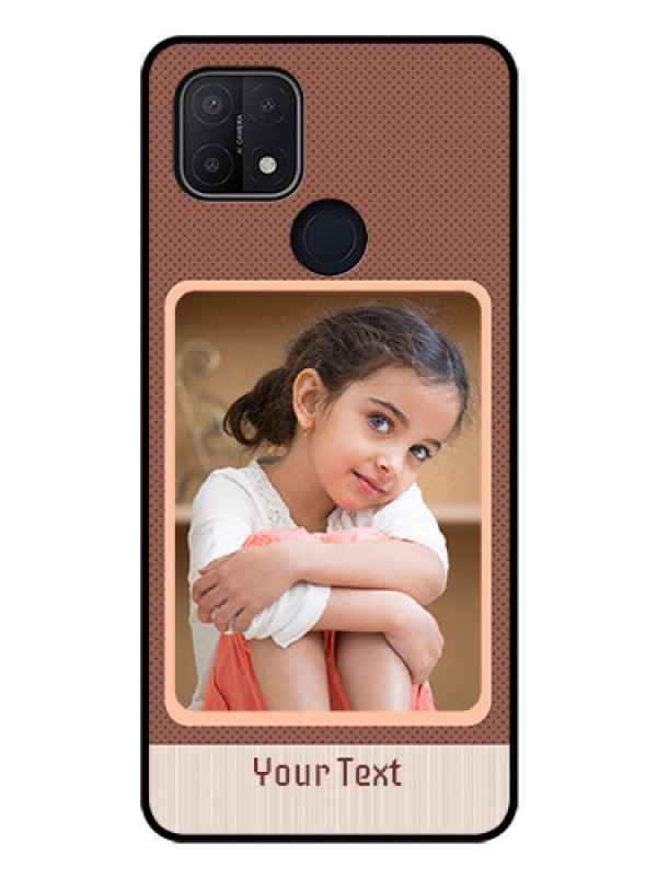 Custom Oppo A15 Custom Glass Phone Case - Simple Pic Upload Design